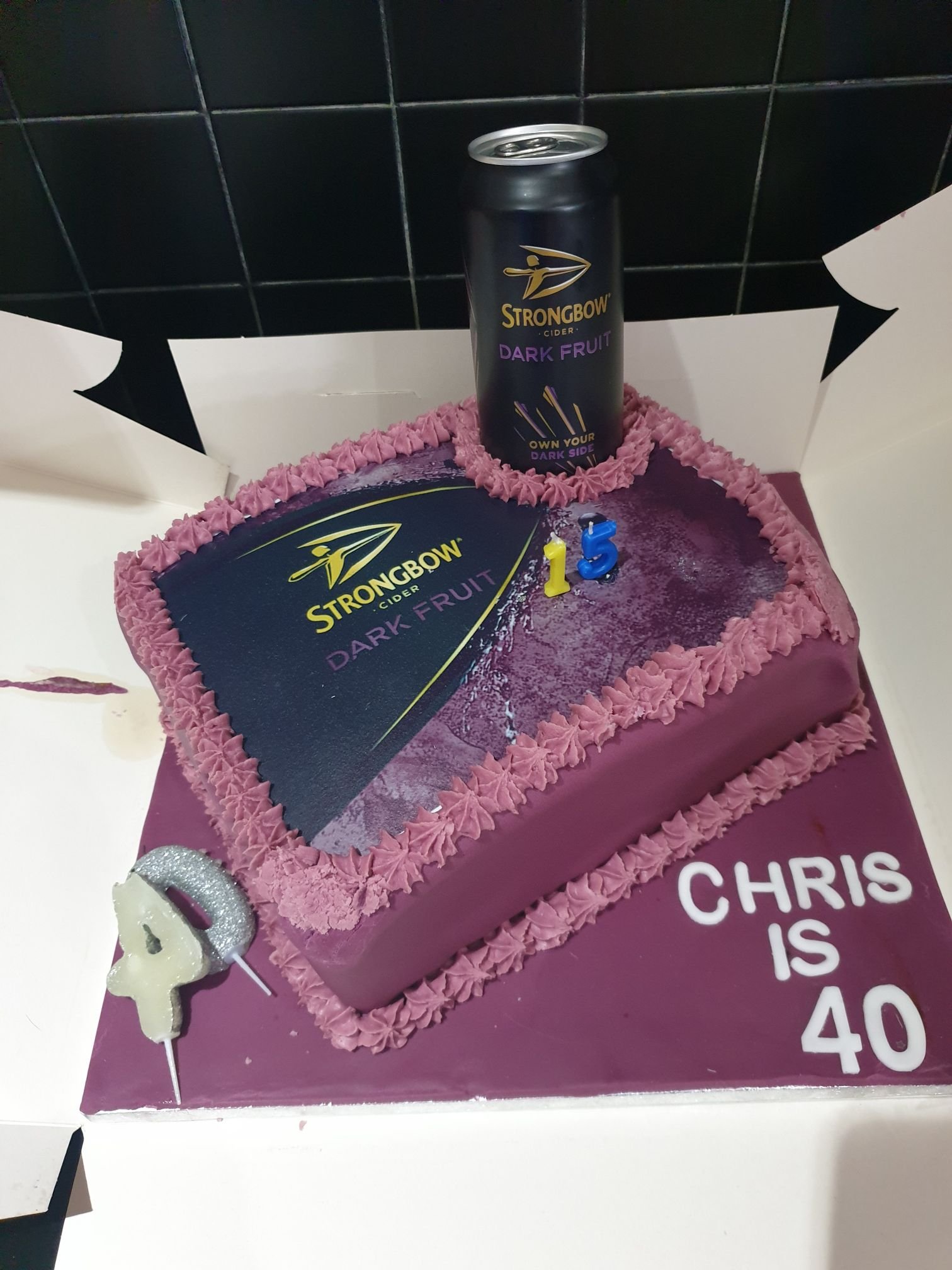 Brother-in-law's birthday cake - Strongbow!