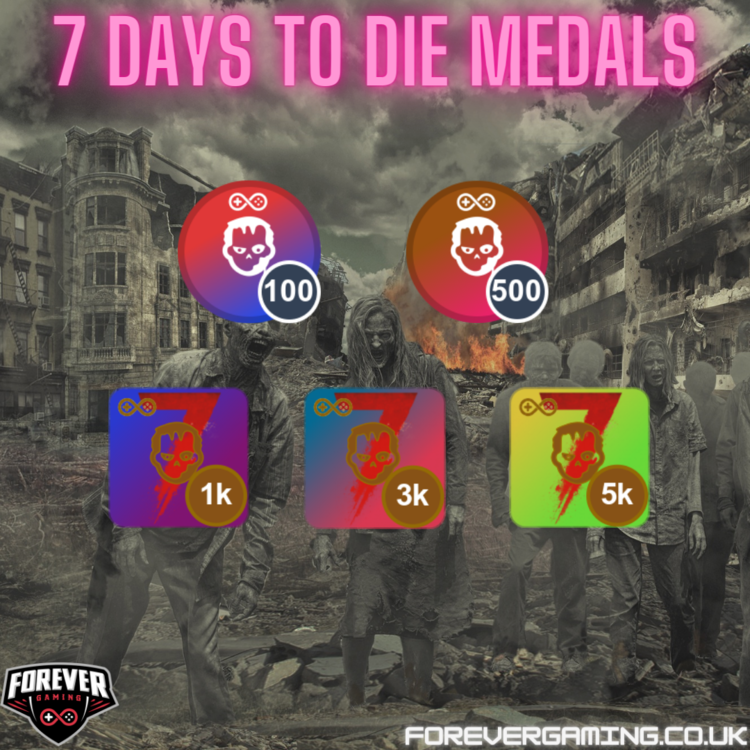 7 Days to Die Medals